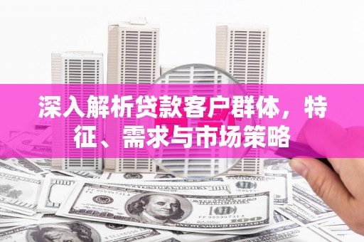宁蒗深入解析贷款客户群体，特征、需求与市场策略