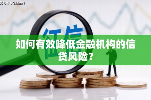 宁蒗如何有效降低金融机构的信贷风险？
