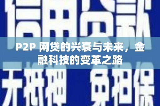 宁蒗P2P 网贷的兴衰与未来，金融科技的变革之路