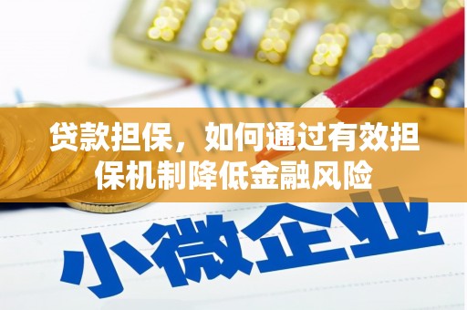 宁蒗贷款担保，如何通过有效担保机制降低金融风险