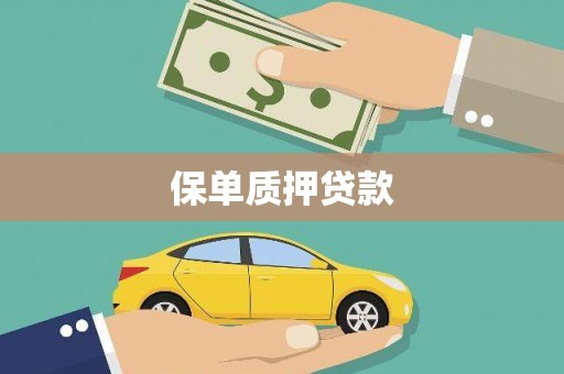 宁蒗保单质押贷款