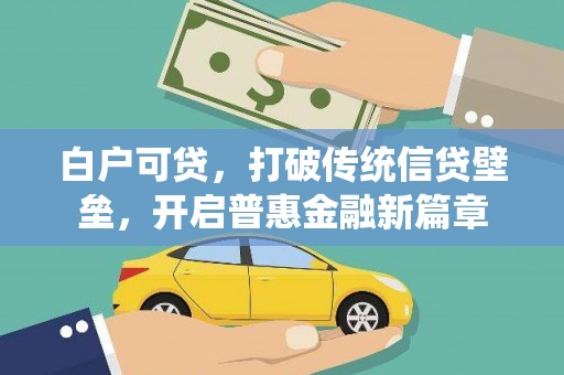 宁蒗白户可贷，打破传统信贷壁垒，开启普惠金融新篇章
